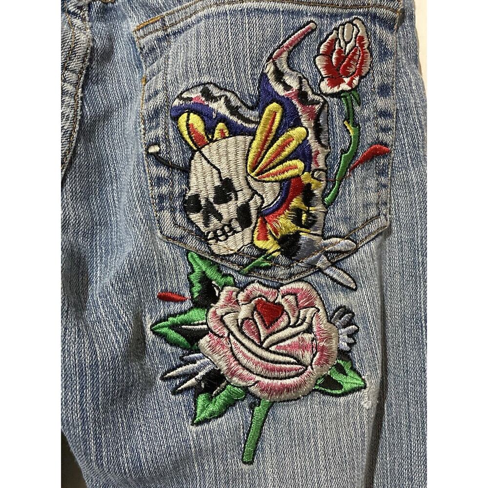 COOGI Women's Light Wash Denim Jeans‎ Pocket Embroidered Pockets Size 5/6